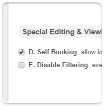 Self Service Booking